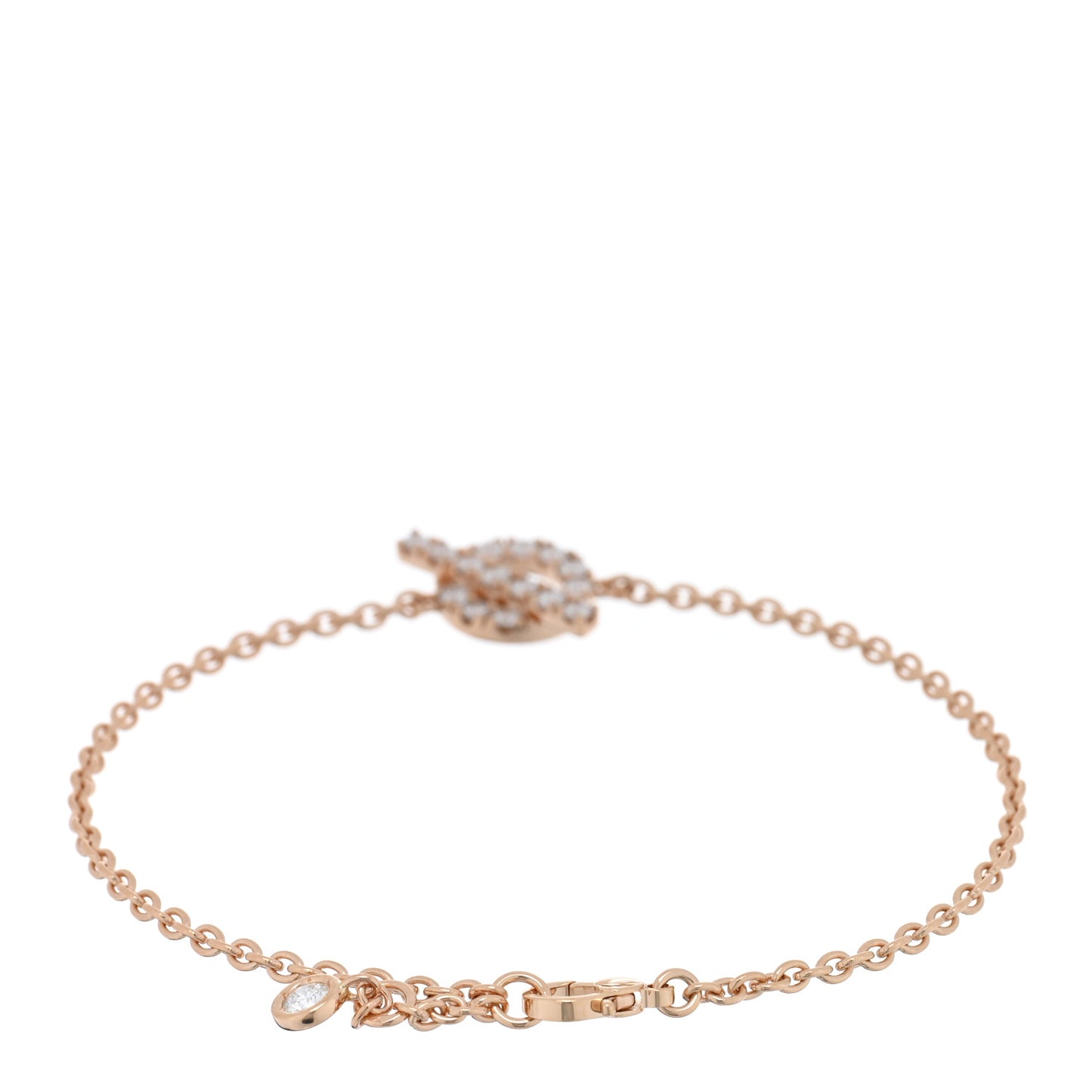 18K Rose Gold Diamond Finesse Bracelet LG