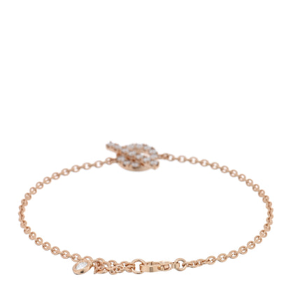 Hermes 18K Rose Gold Diamond Finesse Bracelet LG 2 of 3