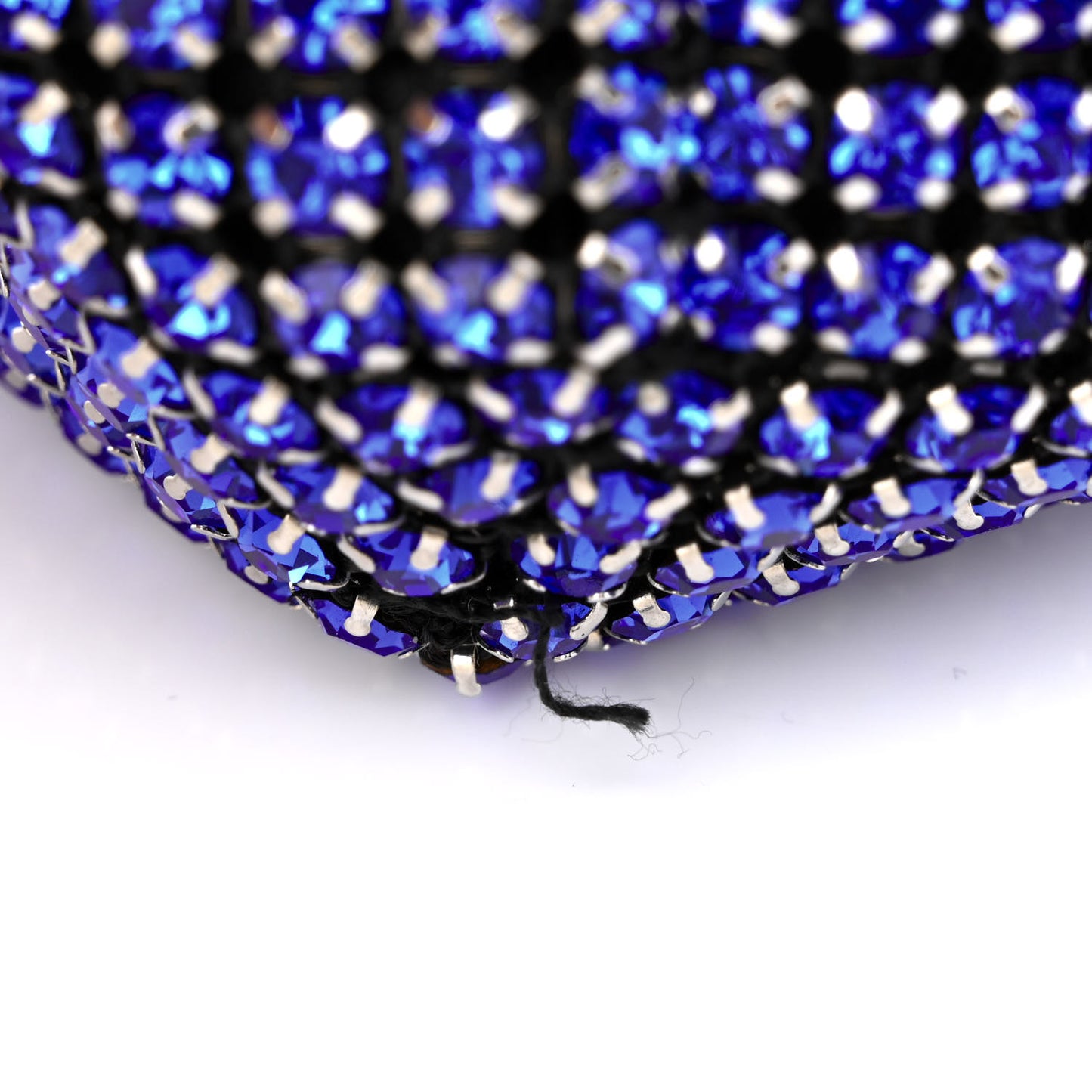 Mesh Crystal Rhinestone Mini Cruiser Duffle Cobalt