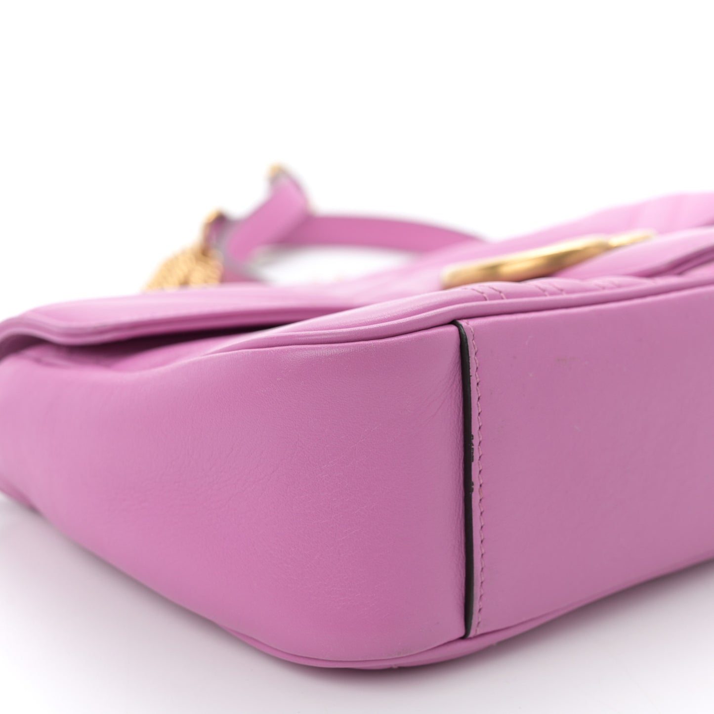 Calfskin Matelasse Small GG Marmont Shoulder Bag Candy Mousse