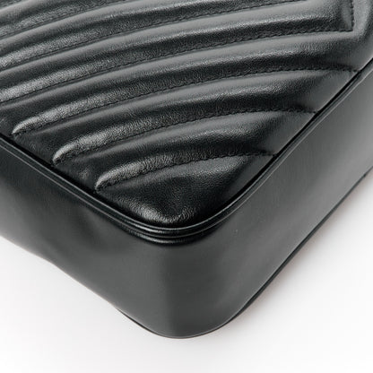 Saint Laurent Calfskin Matelasse Monogram Lou Camera Bag Black 9 of 10
