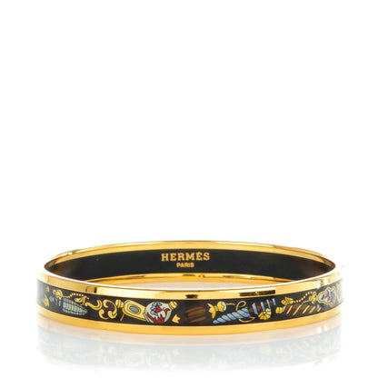 Hermes Enamel Printed Narrow Flacons Bracelet 65 1 of 5