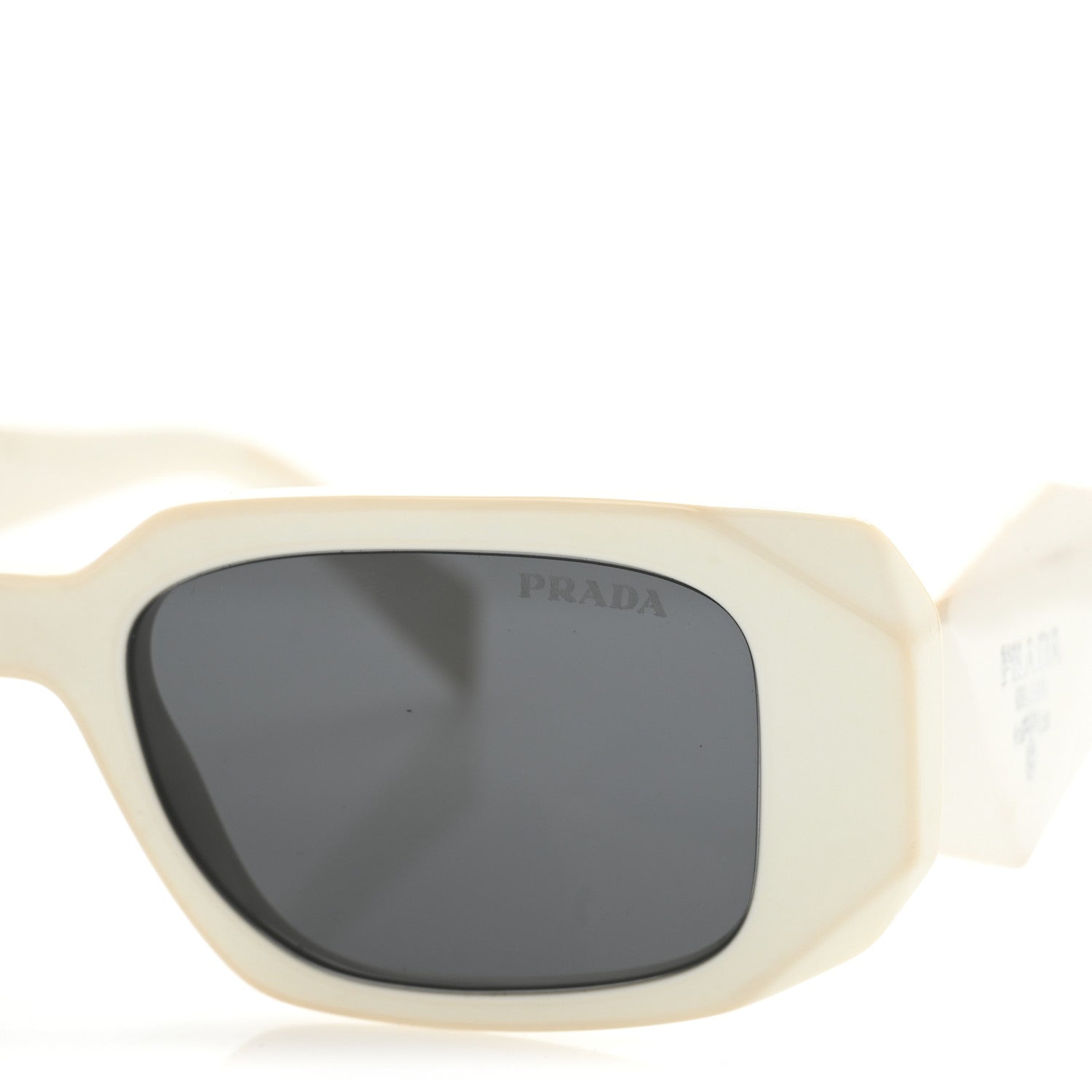 Prada Acetate Symbole Sunglasses SPR 17W White 1712845 – FASHIONPHILE