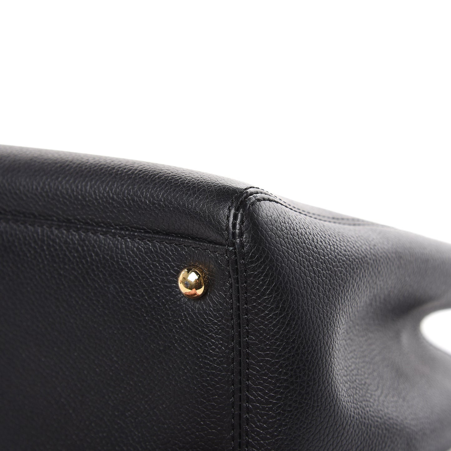 Calfskin Small Cerf Executive Shopper Tote Black