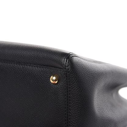 Chanel Calfskin Small Cerf Executive Shopper Tote Black 11 of 14