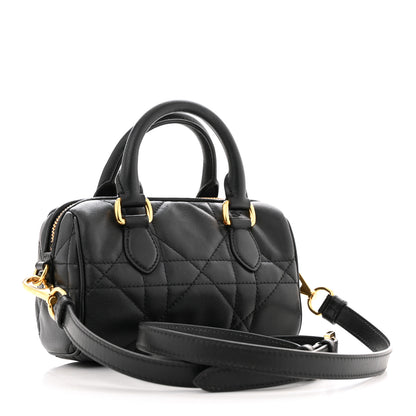 Christian Dior Calfskin Macrocannage Nano Groove 17 Bag Black 3 of 11