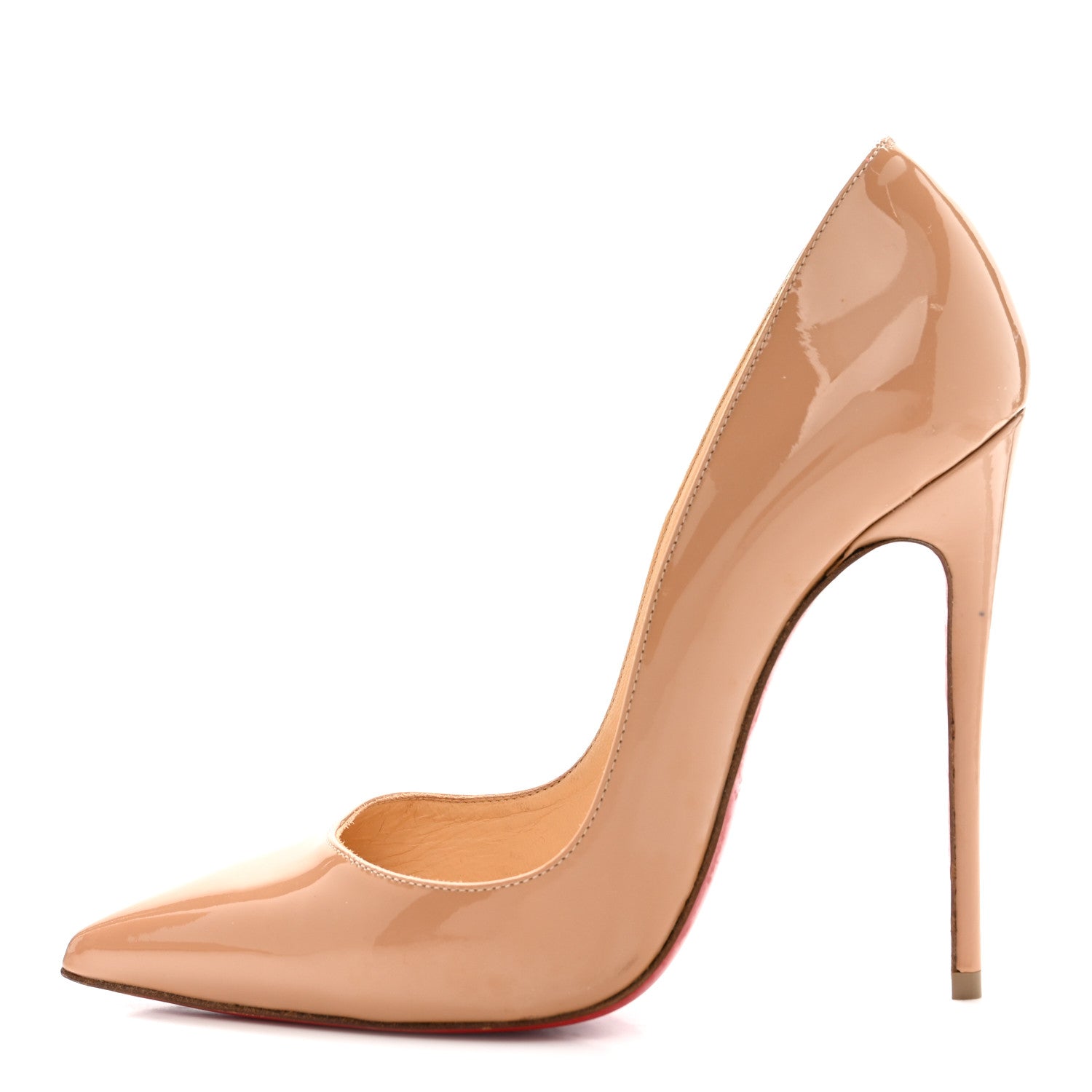 Christian Louboutin Patent So Kate 120 Pumps 37 Nude 1879676