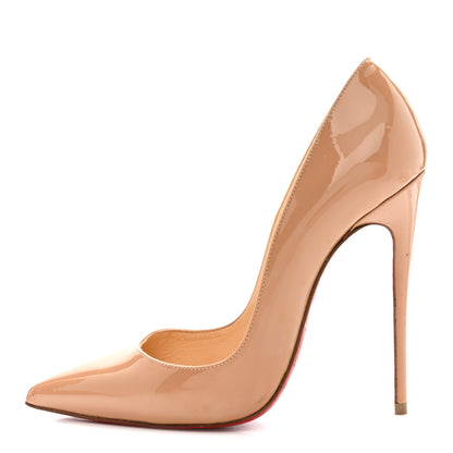 Christian Louboutin Patent So Kate 120 Pumps 37 Nude 1 of 13