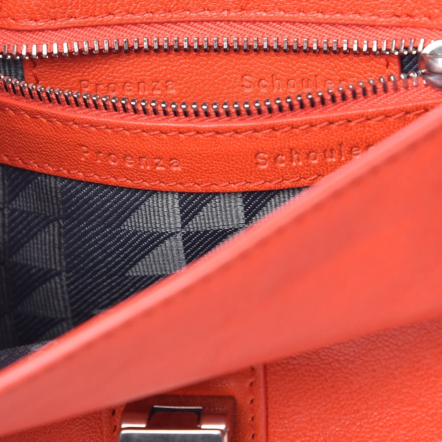 Lambskin PS1 Mini Pouch Messenger Bag Deep Coral