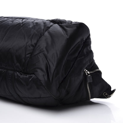 Chanel Nylon Quilted Logo Duffel Black 6 of 12