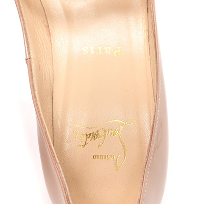 Christian Louboutin Patent New Very Prive 120 Pumps 37 Nude 8 of 8