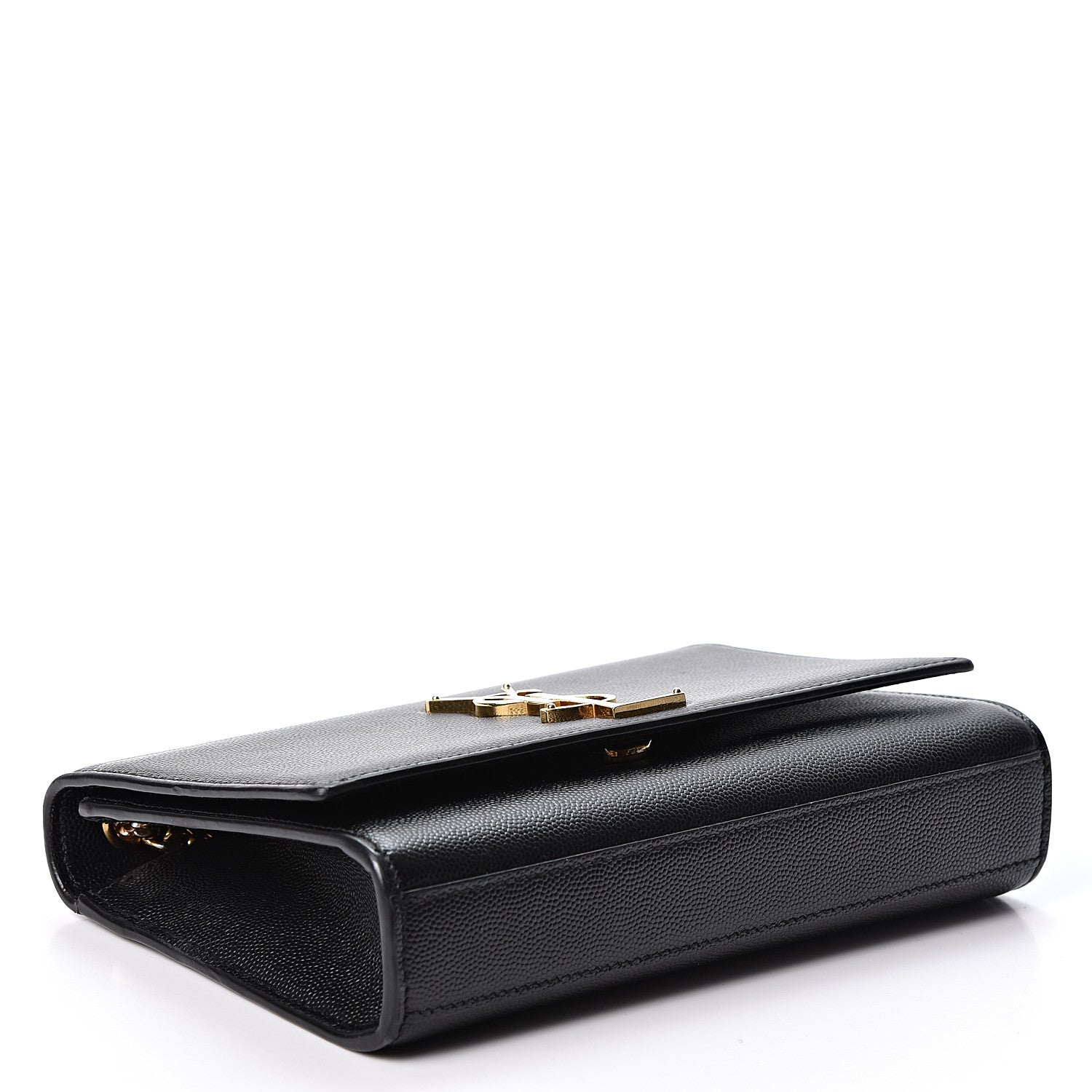 Saint Laurent Grain De Poudre Small Monogram Kate Satchel Black 3 of 9