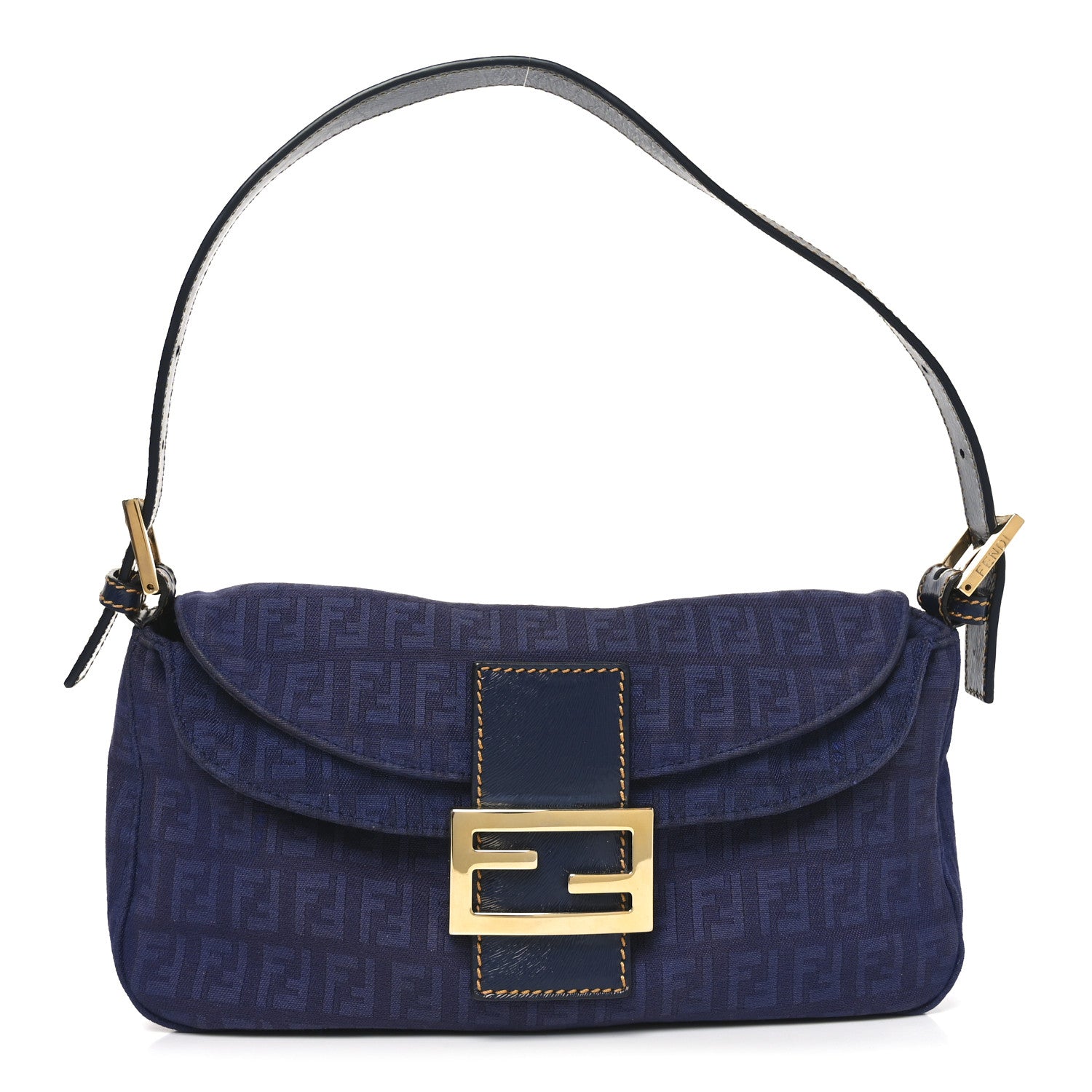 Fendi Zucchino Baguette Blue 1 of 19