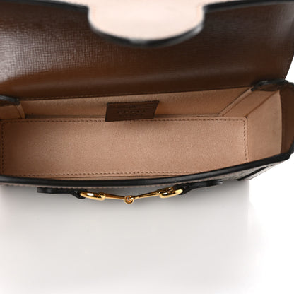 Gucci GG Supreme Monogram Mini Horsebit 1955 Shoulder Bag Beige Brown Sugar 5 of 10