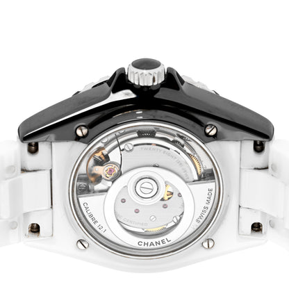 Chanel Stainless Steel Ceramic 38mm J12 Paradoxe Automatic Watch White 4 of 5