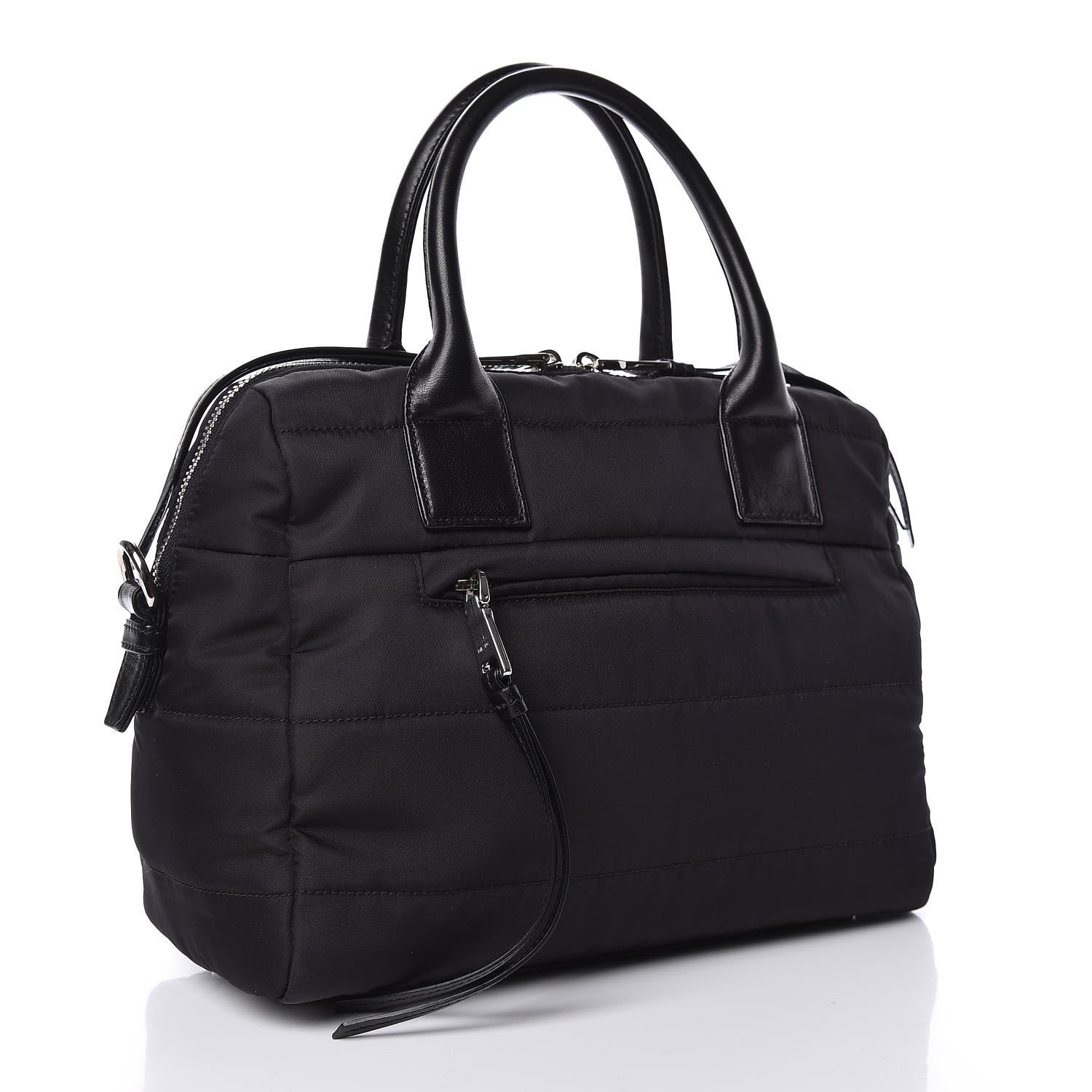 Prada Nylon Tessuto Quilted Bowler Black 3 of 10