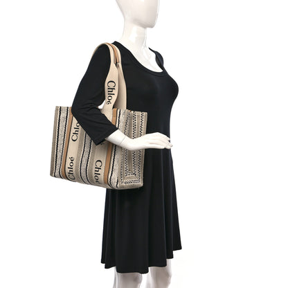 Chloe Knit Medium Woody Ribbon Tote Multicolor 2 of 11