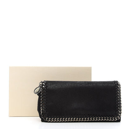 Stella McCartney Shaggy Deer Falabella Flap Wallet Black 7 of 7