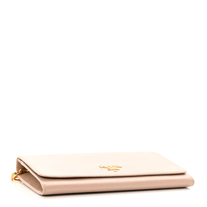 Prada Saffiano Metal Large Chain Wallet Cammeo 4 of 12