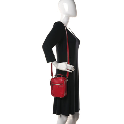 Fendi Vitello Astro Rubber Effect Mini Trolley Bag Fragola 2 of 10