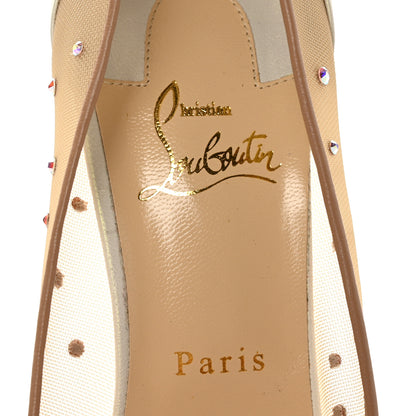 Christian Louboutin Metallic Nappa Crystal Strass Follies 100 Pumps 40.5 6 of 7