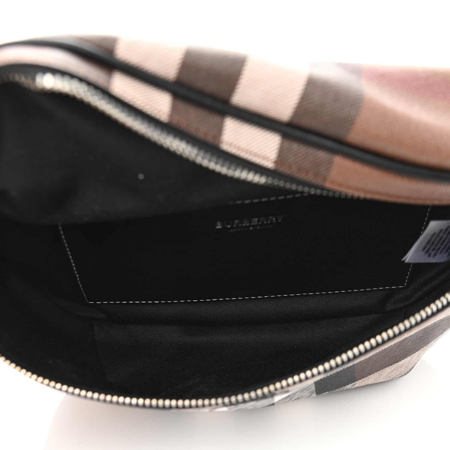 Burberry E-canvas Check Bum Bag Dark Birch Brown 5 of 9