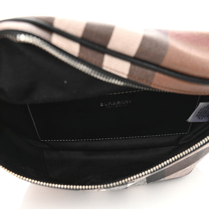 Burberry E-canvas Check Bum Bag Dark Birch Brown 5 of 9