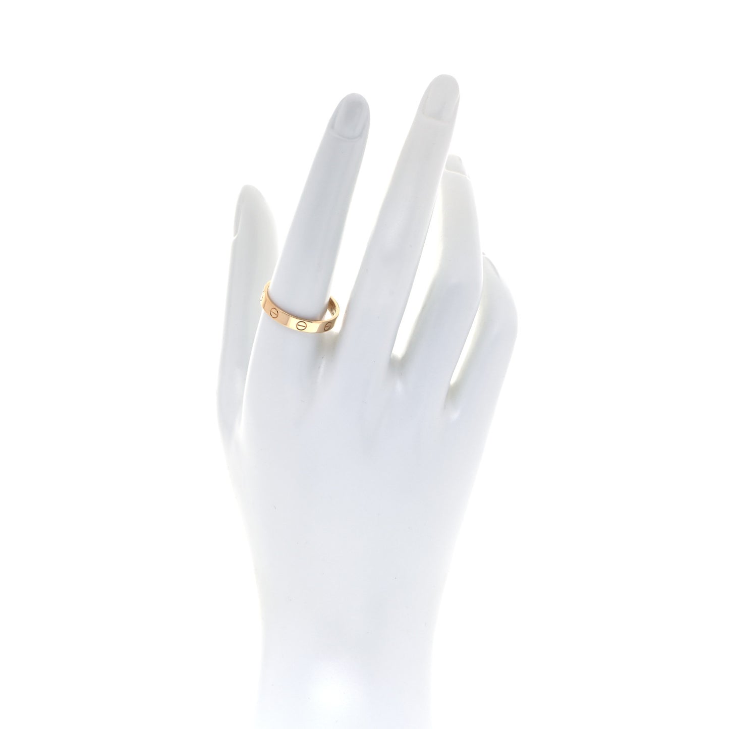 18K Yellow Gold 3.5mm LOVE Wedding Band Ring 60 9