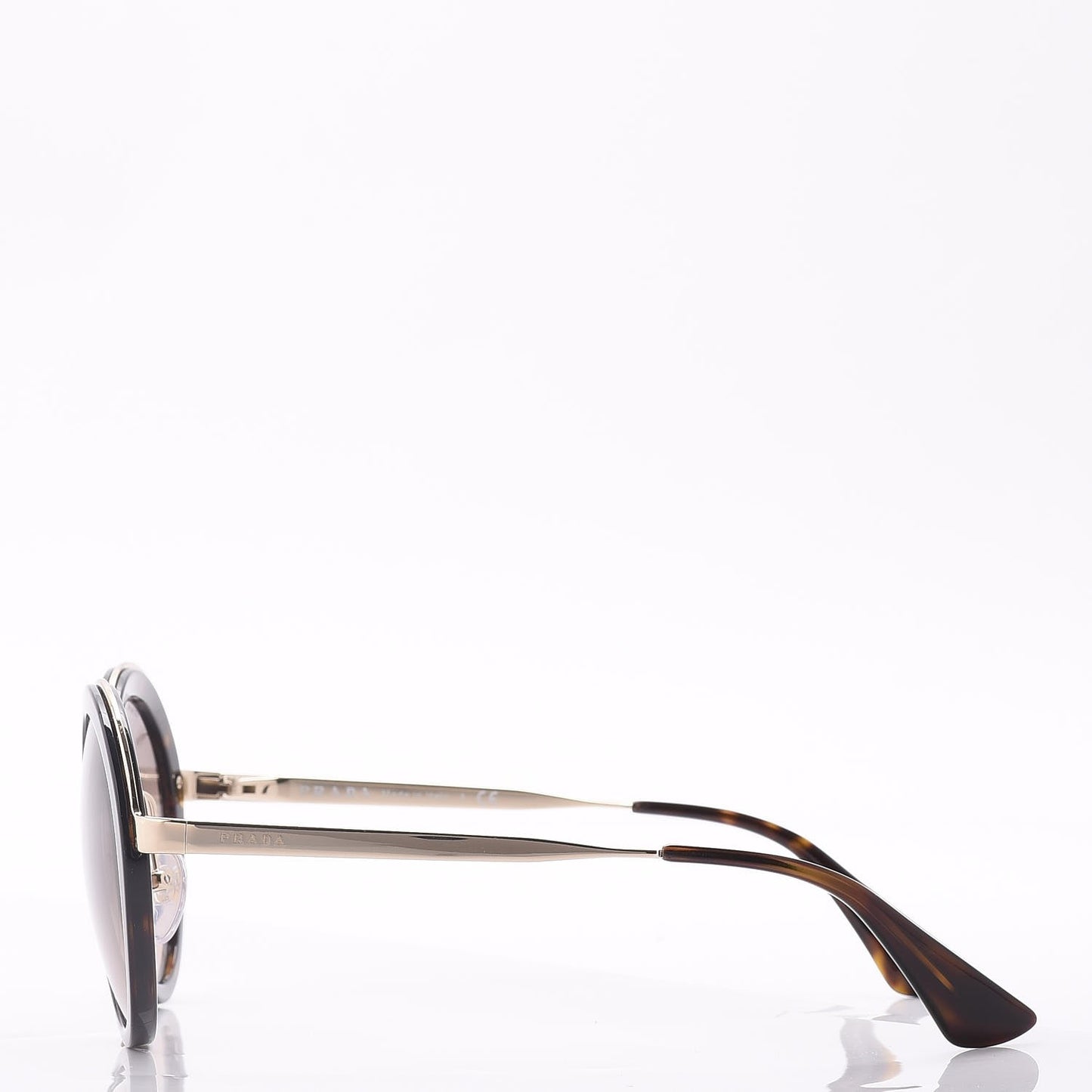 Round Frame Sunglasses SPR 50T Tortoise Gold