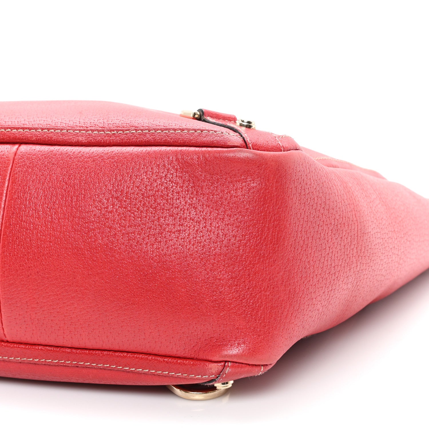 Gucci Calfskin Small Abbey Tote Red 10 of 13