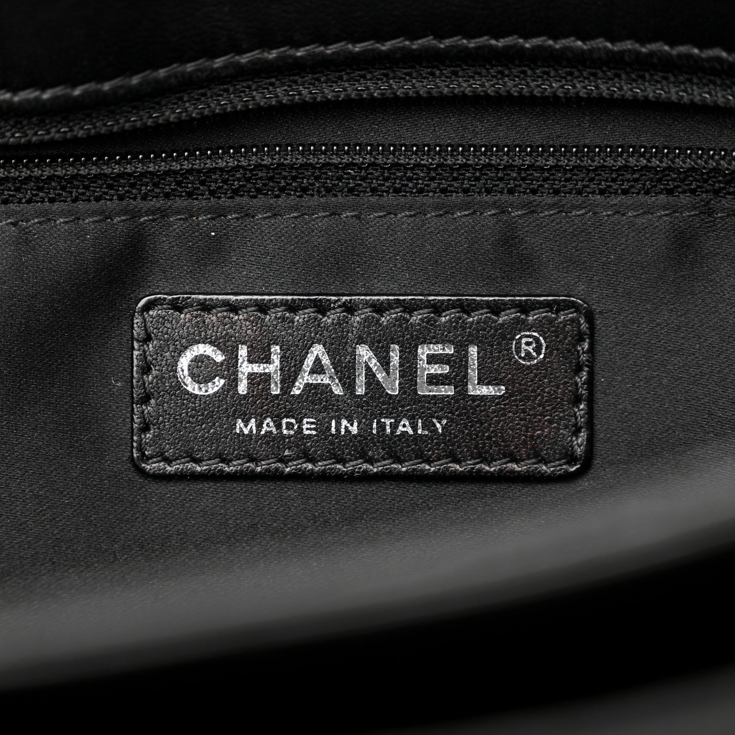 Chanel Lambskin Quilted Large Easy Carry Shopping Tote Black 10 of 16
