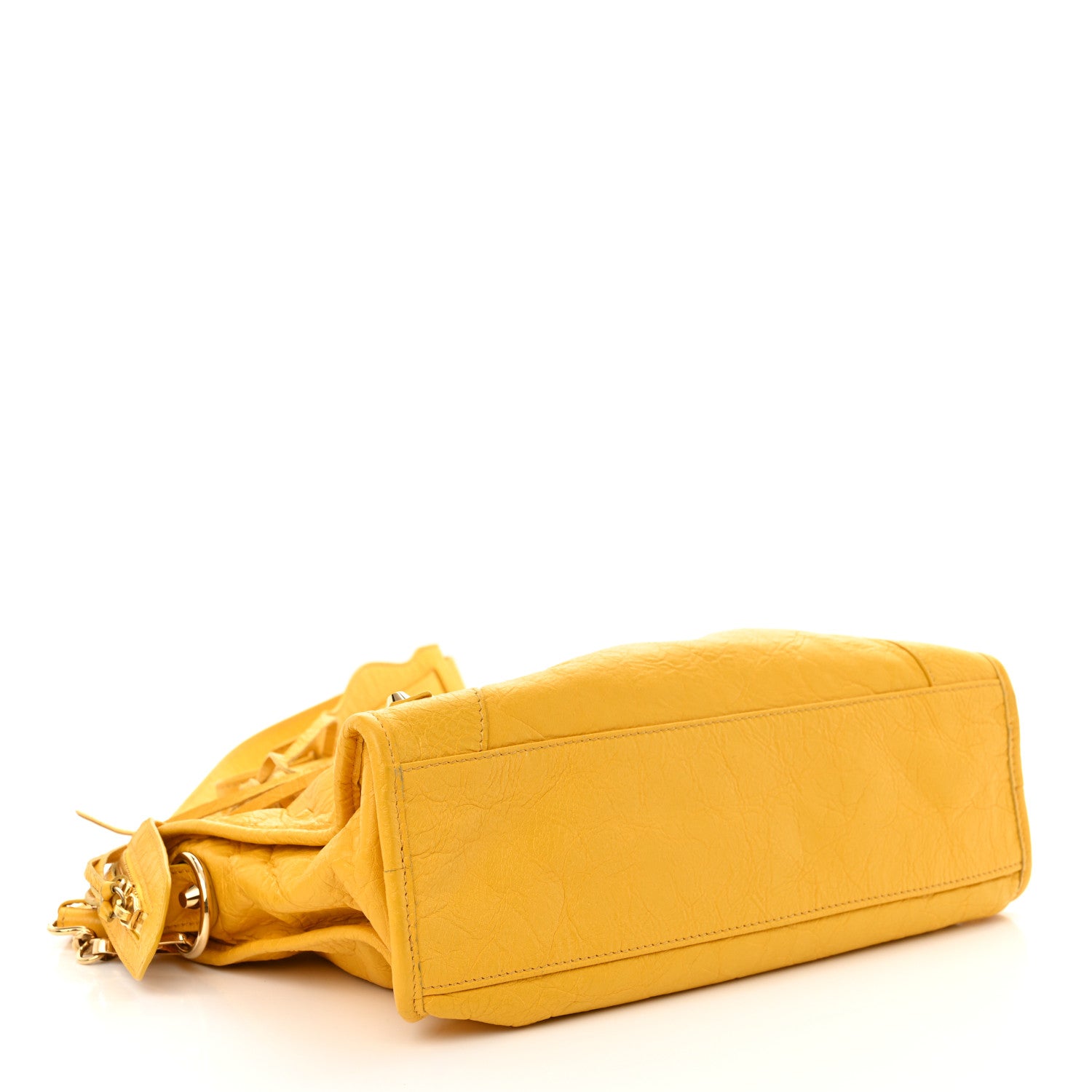 Balenciaga Agneau Classic Silver Hardware S City Jaune Epi 5 of 17