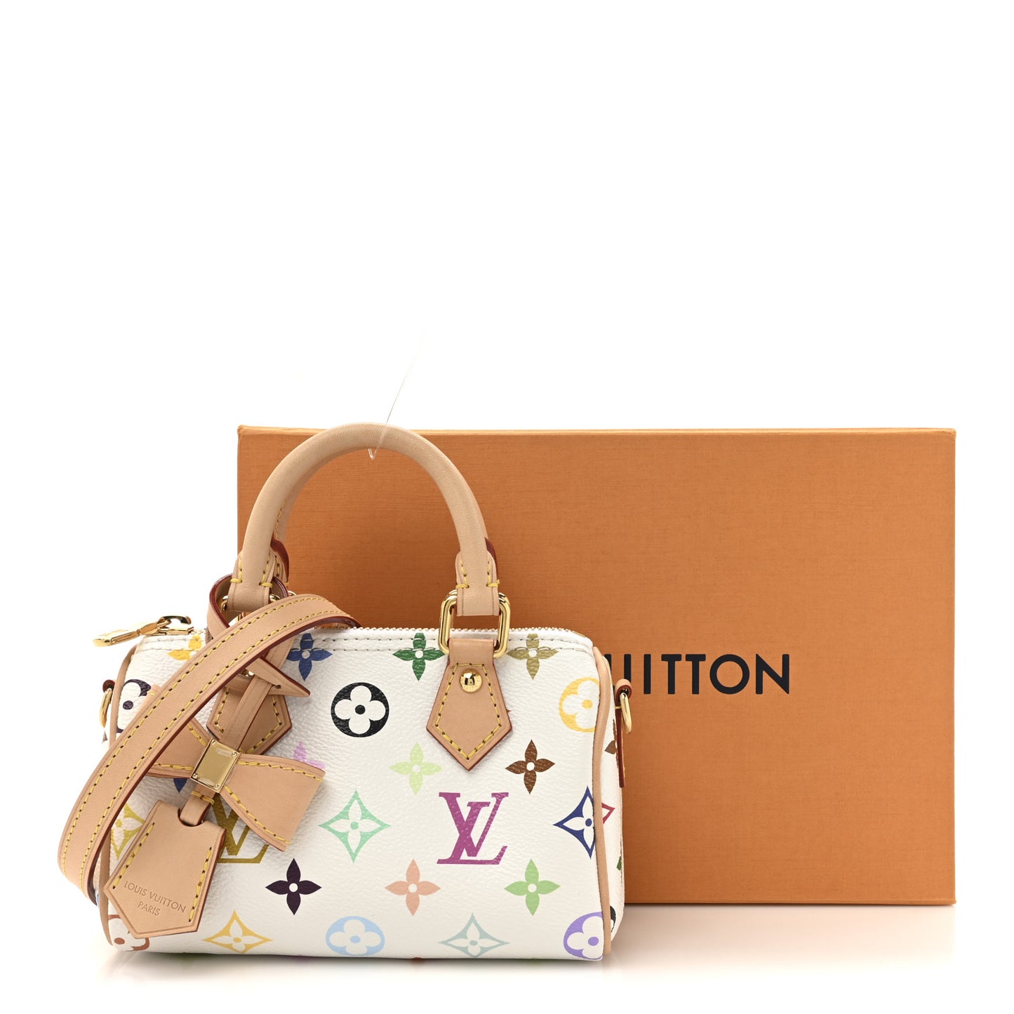 LV X TM Monogram Multicolor Nano Speedy White