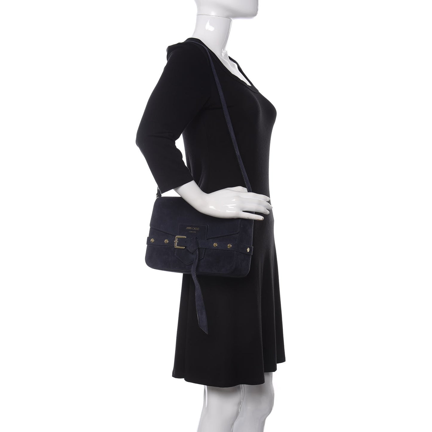 Suede Small Lexie Crossbody Blue