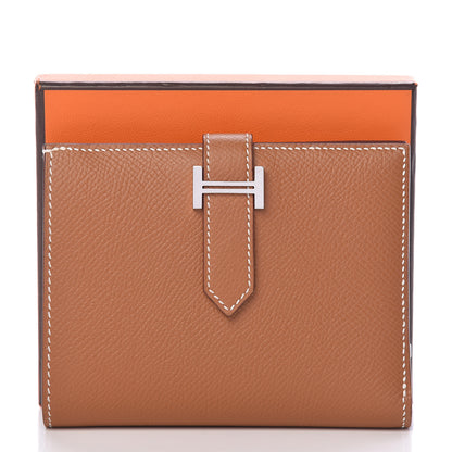 Hermes Epsom Bearn Compact Wallet Gold 8 of 8