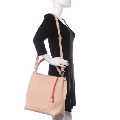 MCM Calfskin Ottomar Large Klara Hobo Orange Blush 2 of 9