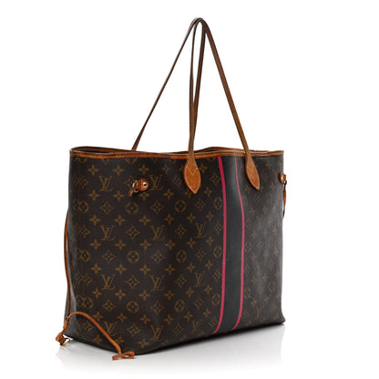 Louis Vuitton Monogram My LV Heritage Neverfull GM Noir Fuchsia 3 of 10