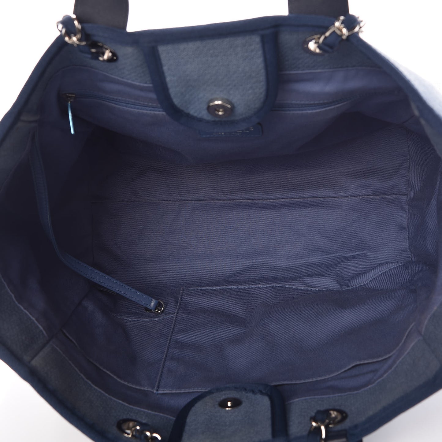 Canvas Large Deauville Tote Denim Blue