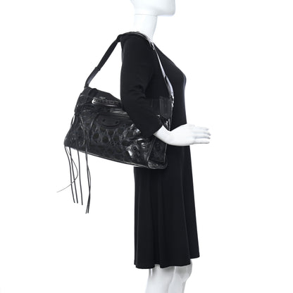 Balenciaga Patent Embossed Classic Hardware City Black 2 of 13
