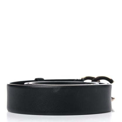 Chanel Calfskin Crystal Metal Quilted CC Belt 80 32 Black 2 of 4