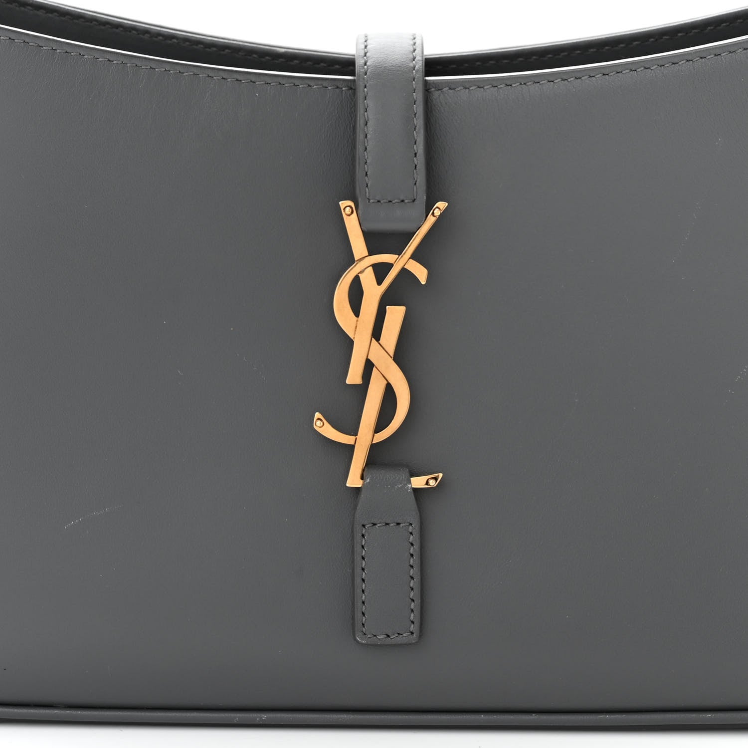 Saint Laurent Smooth Calfskin Le 5 A 7 Hobo Storm 8 of 15
