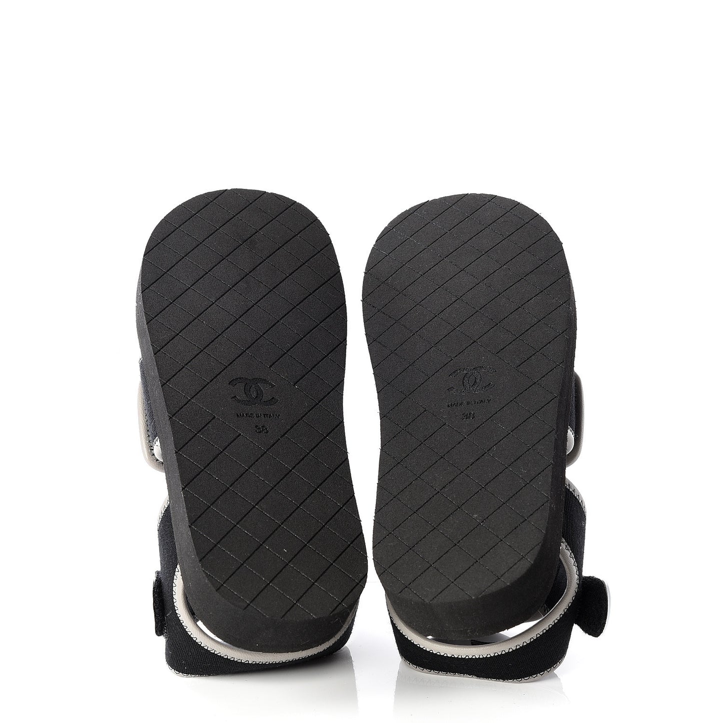 Lambskin Jersey Coco Sandals 38 Black