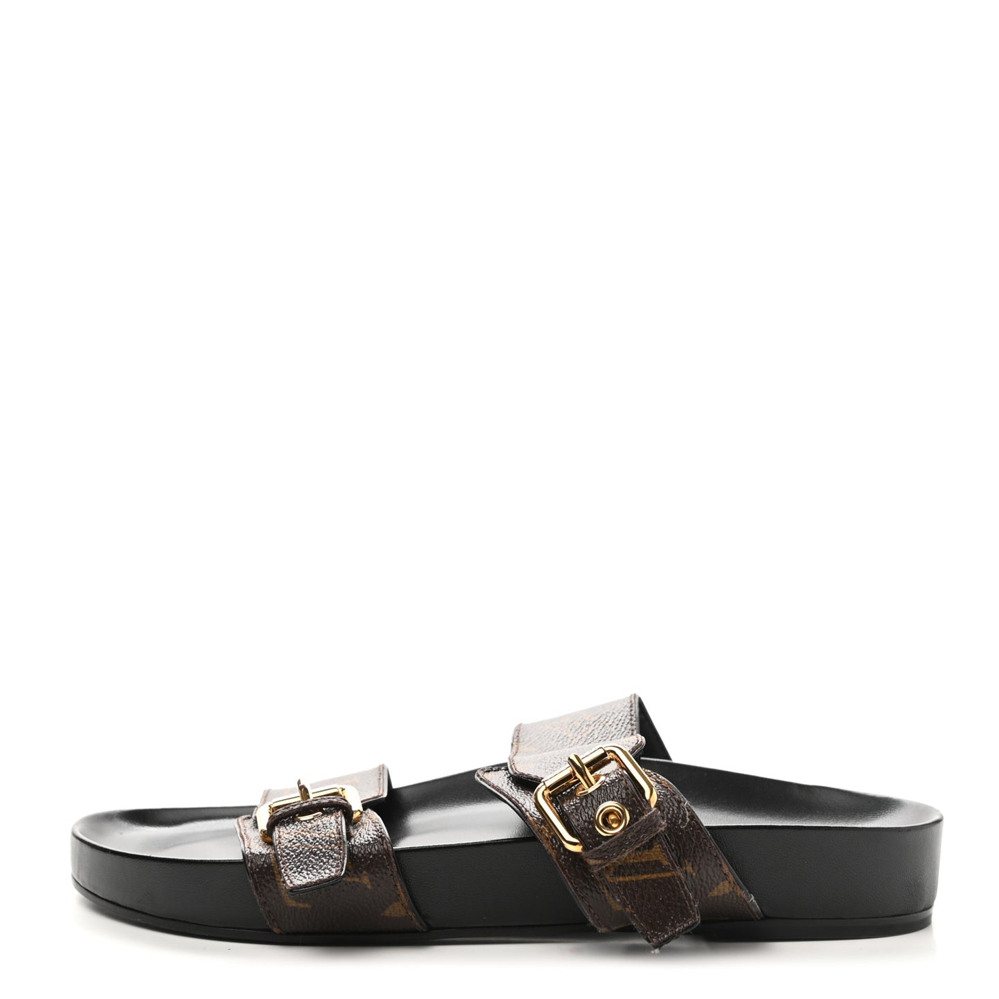 Monogram Bom Dia Mule Sandals 39 Black