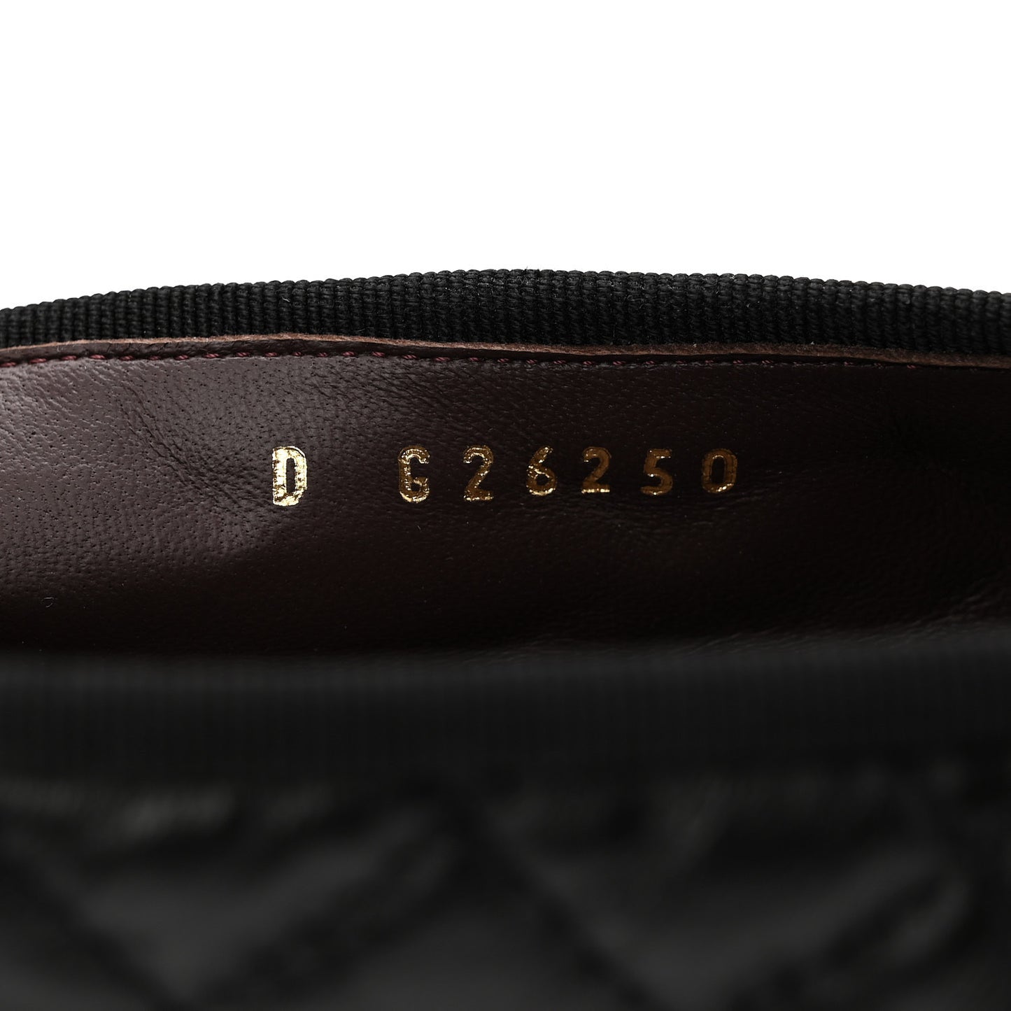 Aged Calfskin Quilted CC Cap Toe Ballerina Flats 37 Black