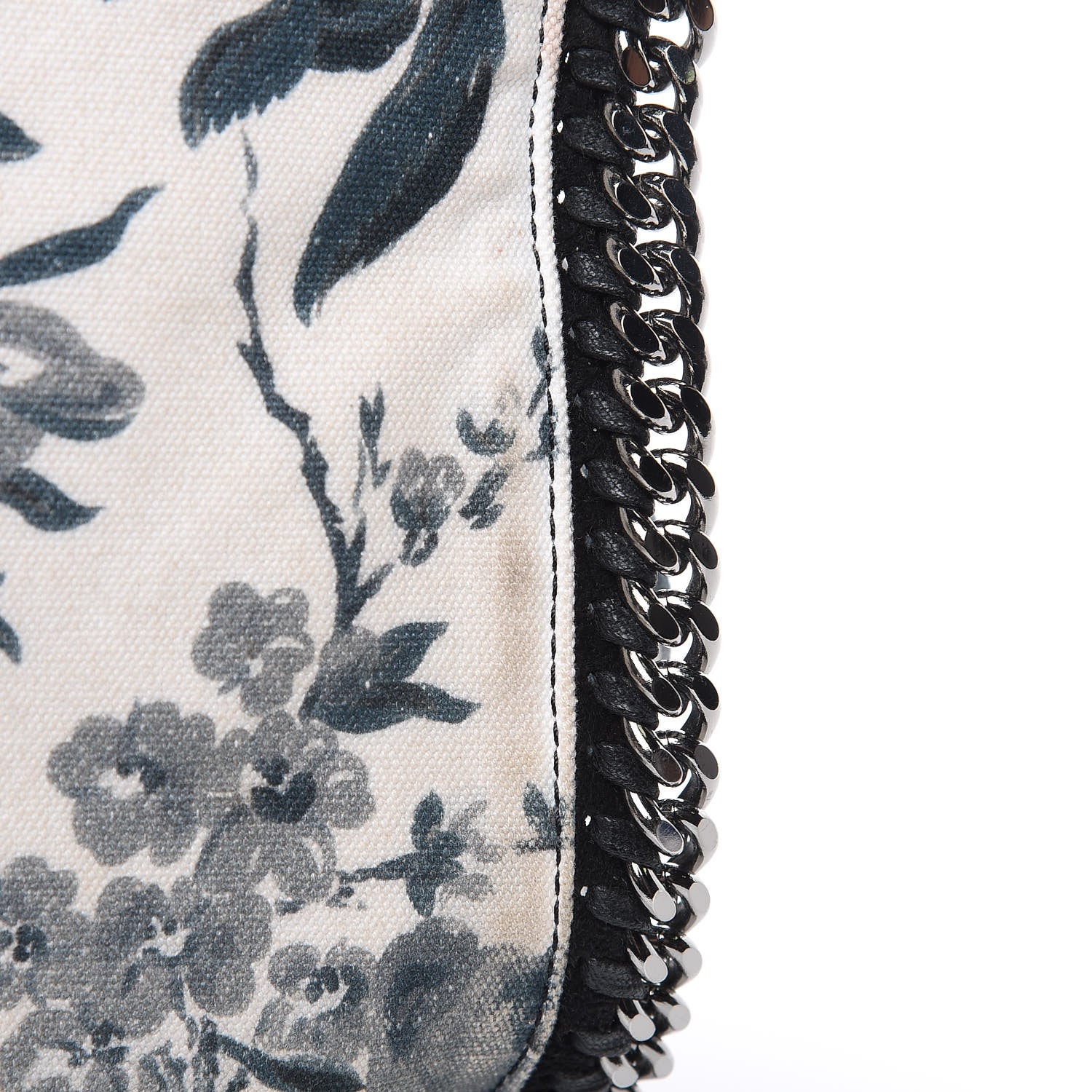 Stella McCartney Cotton Canvas Floral Print Large Falabella Tote Ivory 13 of 16