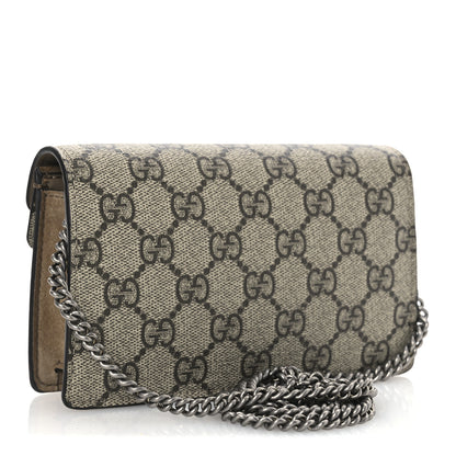 Gucci GG Supreme Monogram Super Mini Dionysus Shoulder Bag Taupe 3 of 12
