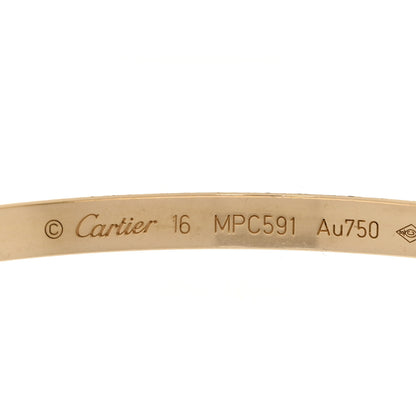 Cartier 18K Yellow Gold Small LOVE Bracelet 16 6 of 7