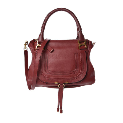Chloe Calfskin Medium Marcie Satchel Plum Purple 1 of 9