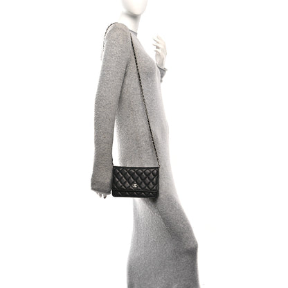 Chanel Caviar Quilted Wallet On Chain WOC Black 2 of 11