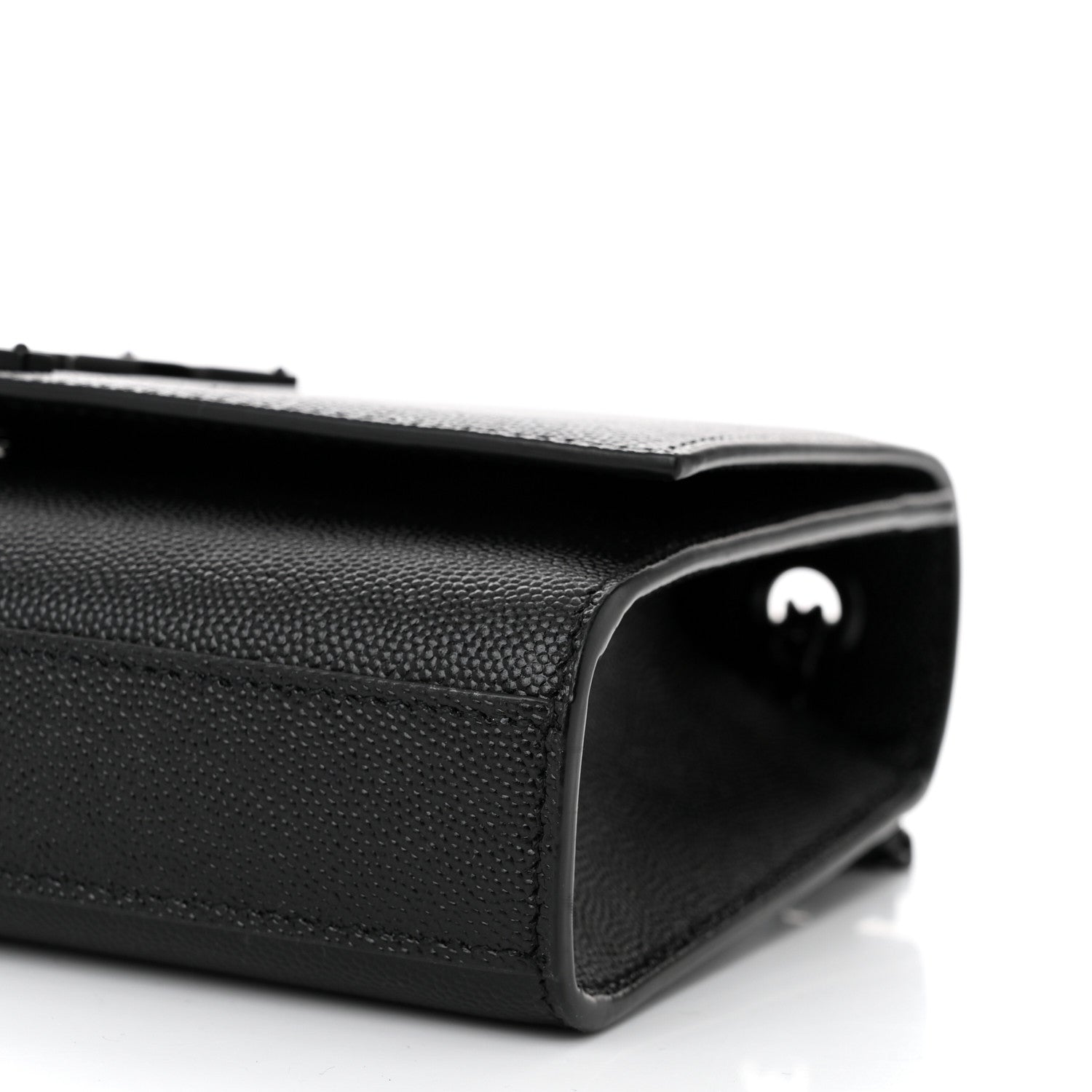 Saint Laurent Grain De Poudre Small Monogram Monochrome Kate Satchel Black 9 of 9